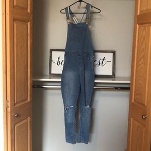 Light blue overalls